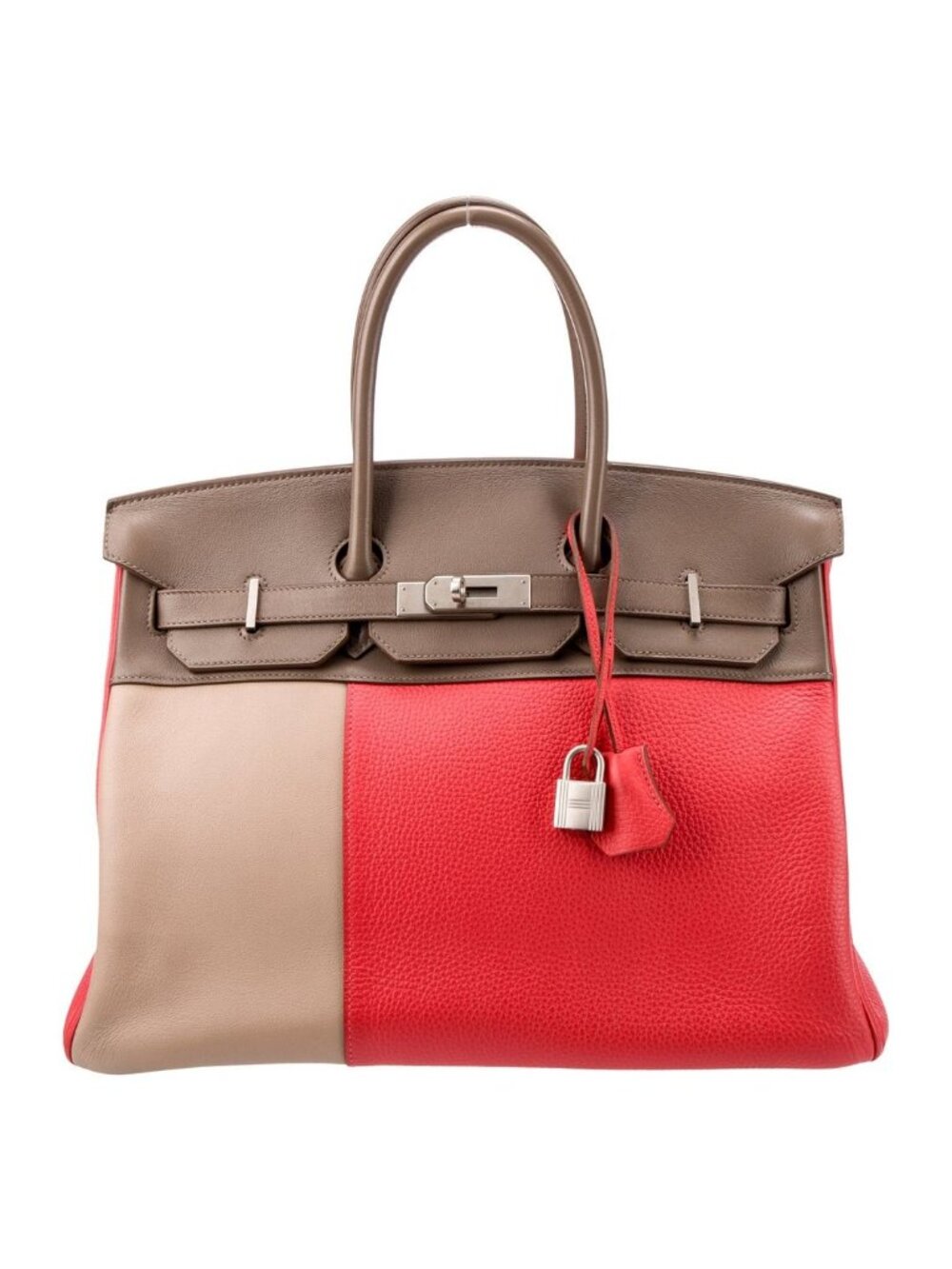 Authentic Hermes Birkin 35 Limited edition Cascade Tricolor Clemence Swift